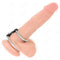 kink double anneau penis en metal de 3 7 cm a 5 cm relie par sangle en cuir modele 2