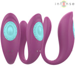 INTENSE - ANNIE VIBRATEUR ET STIMULATEUR EN U VIOLET TÉLÉCOMMANDE - Vignette | Adopt1toy
