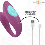 INTENSE - ANNIE VIBRATEUR ET STIMULATEUR EN U VIOLET TÉLÉCOMMANDE - Vignette | Adopt1toy