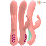 INTENSE - RACHEL VIBRATEUR RABBIT 5 VIBRATIONS ROSE - Vignette | Adopt1toy