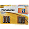 panasonic blister de pile aaa alcaline bronze lr03 8