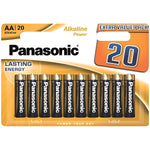 PANASONIC - BLISTER DE PILE AA ALCALINE BRONZE LR6*20 - Vignette | Adopt1toy