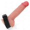kink anneau penis en cuir avec fermeture a pression 22 x 2 cm