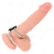 kink double anneau penis en metal de 3 7 cm a 5 cm relie par sangle en cuir modele 1