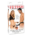 FETISH FANTASY SERIES - SANGLE CREUSE VIBRANTE POUR ELLE OU LUI NOIR - Vignette | Adopt1toy