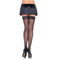leg avenue collants avec couture et dentelle sur le dessus