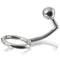 metal hard anneau cock ring avec crochet intrus anal 40mm