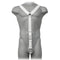 leather body harnais de homme blanc