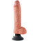 king cock gode vibrant avec testicules 25 5 cm couleur naturelle