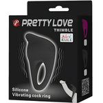 PRETTY LOVE - THIMBLE ANNEAU VIBRATEUR NOIR - Vignette | Adopt1toy