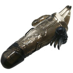 BAILE - COUVRE-PÉNIS BRAVE MAN AVEC STIMULATION CLITO ET ANAL DOUBLE BULLET NOIR 16.5 CM - Vignette | Adopt1toy