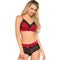 leg avenue ensemble 2 pieces noir et rouge s m