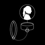 Collier BDSM Fetish Submissive en métal DOUBLURE - Vignette | Adopt1toy