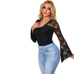 Body Sublime en dentelle florale noire - Vignette | Adopt1toy