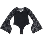 Body Sublime en dentelle florale noire - Vignette | Adopt1toy