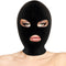 darkness masque de soumission bdsm bouche et yeux noir