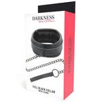Collier Darkness avec laisse ajustable NOIR - Vignette | Adopt1toy
