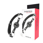 Bâillon boule noire Darkness pour jeux intimes - Vignette | Adopt1toy