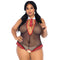 leg avenue ecoliere crothless fitness teddy grande taille
