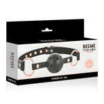 Bâillon Begme en cuir vegan pour BDSM BLACK - Vignette | Adopt1toy