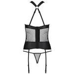 Corset Amanda en cuir et maille séduisante PASSION - Vignette | Adopt1toy