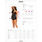 Ensemble Lingerie Agatya en Satin Noir - Vignette | Adopt1toy