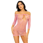 Mini-robe en filet Sweat Heart séduisante LEG - Vignette | Adopt1toy