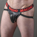 Jockstrap Macho en simili cuir MX25RC ROUGE - Vignette | Adopt1toy