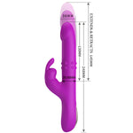 PRETTY LOVE - VIBRATEUR REESE AVEC ROTATION VIOLET - Vignette | Adopt1toy