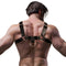 fetish submissive attitude harnais poitrine en cuir ecologique pour hommes