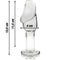 nebula series by ibiza plug anal modele 6 verre borosilicate clair 12 5 cm o 4 cm