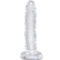 king cock clear penis realiste 15 5 cm transparent
