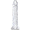 king cock penis realiste clair 19 7 cm transparent