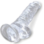 Gode réaliste Ventouse King Cock Transparent - Vignette | Adopt1toy