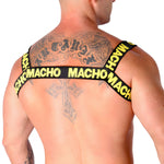 Harnais double Macho pour un confort sensuel JAUNE - Vignette | Adopt1toy