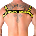 Harnais double Macho pour un confort sensuel JAUNE - Vignette | Adopt1toy