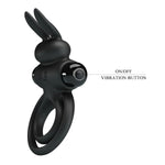 Anneau de lapin vibrator iii pour pénis noir - Vignette | Adopt1toy