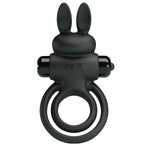 Anneau de lapin vibrator iii pour pénis noir - Vignette | Adopt1toy