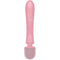 satisfyer masseur vibrateur lapin triple lover rose
