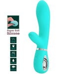 PRETTY LOVE - VIBRATEUR MULTIFONCTION G-SPOT THOMAS VERT AQUA - Vignette | Adopt1toy
