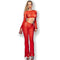 chilirose cr 4648 haut et pantalon rouge s l