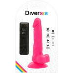 DIVERSIA - DILDO VIBRANT FLEXIBLE ROSE 18 CM -O- 4 CM - Vignette | Adopt1toy