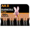 duracell pile alcaline plus power 100 aa lr6 8 unit