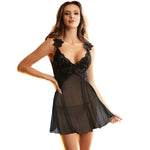 Nuisette Bali en tulle et dentelle délicate NOIR - Vignette | Adopt1toy