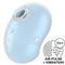 satisfyer cutie ghost vibrateur poser bleu clair