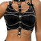 subblime harnais poitrine chaine s en cuir noir taille unique