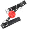 kink balle respirante 4 cm bag avec double rivet rouge 62 5 x 2 5 cm ajustable 42 58 cm