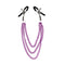 kink pinces a metelier avec 3 chaines violet 20 23 28 cm