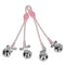 kink pinces a telepin lumineuses crane avec anneau cloches reglables rose argent