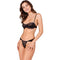 Ensemble soutien-gorge + string tivolea noir L/XL